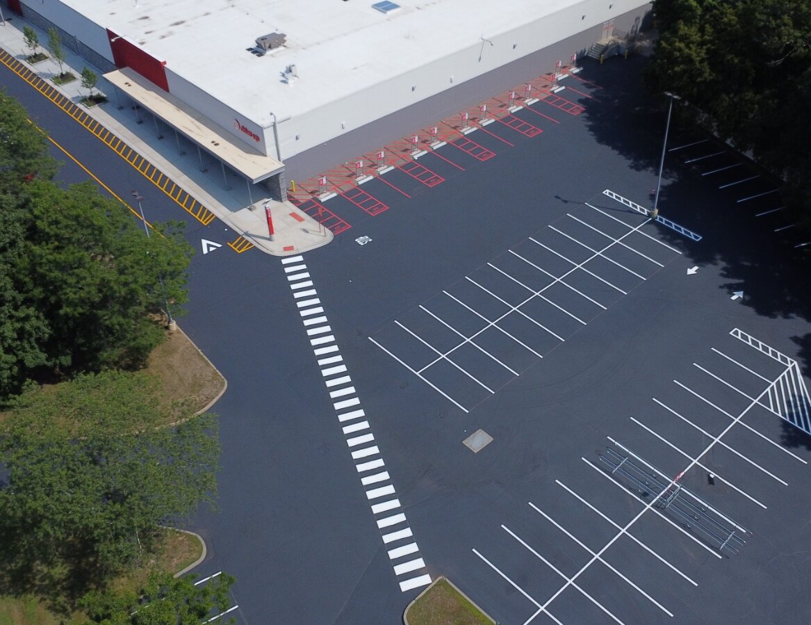 Target parking lot maintenance